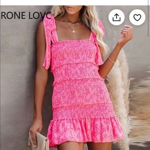 etsy pink  dress